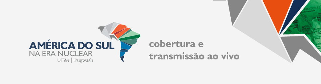 Banner para cobertura e transmissão ao vivo do seminário américa do sul na era nuclear