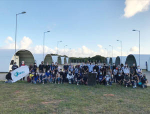 Participantes do SCOP nas instalações do CVT-E, dentro do CLBI.