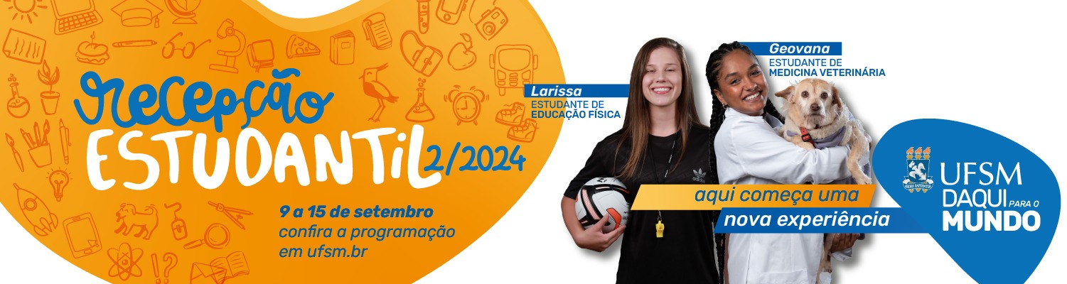 banner da recepção estudantil 2024/2