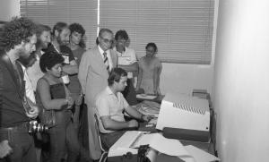 Inauguração de Microcomputador no Centro de Tecnologia