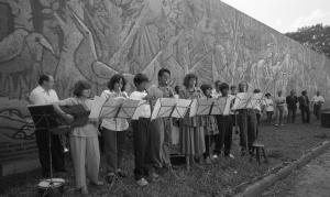 Inauguração de Mural no Teatro Caixa Preta do CAL