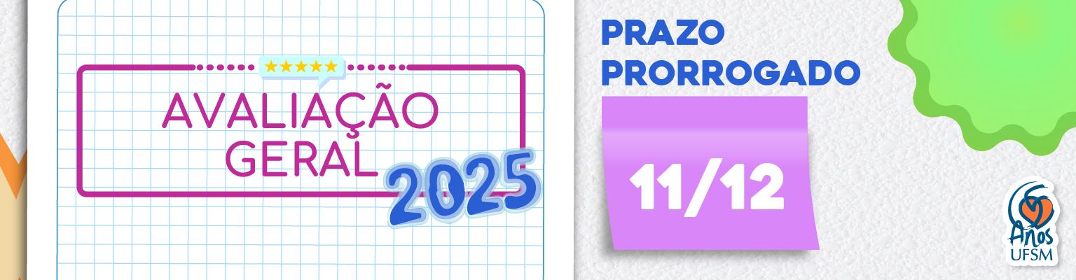 Imagem colorida, horizontal. A esquerda, em um fundo semelhante a uma página de caderno, está escrito Avaliação institucional. A direita, em um post it, está "Prazo prorrogado 0 11/12"