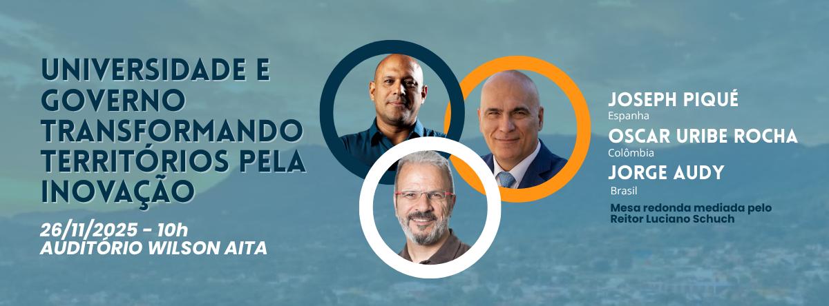 Card sobre Universidade e governo transformando territórios pela inovação