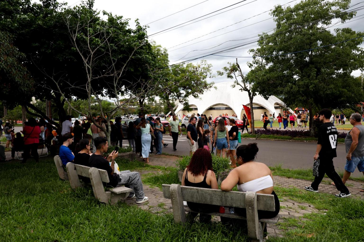1º dia de provas do Vestibular (Foto: Paulo Baraúna)