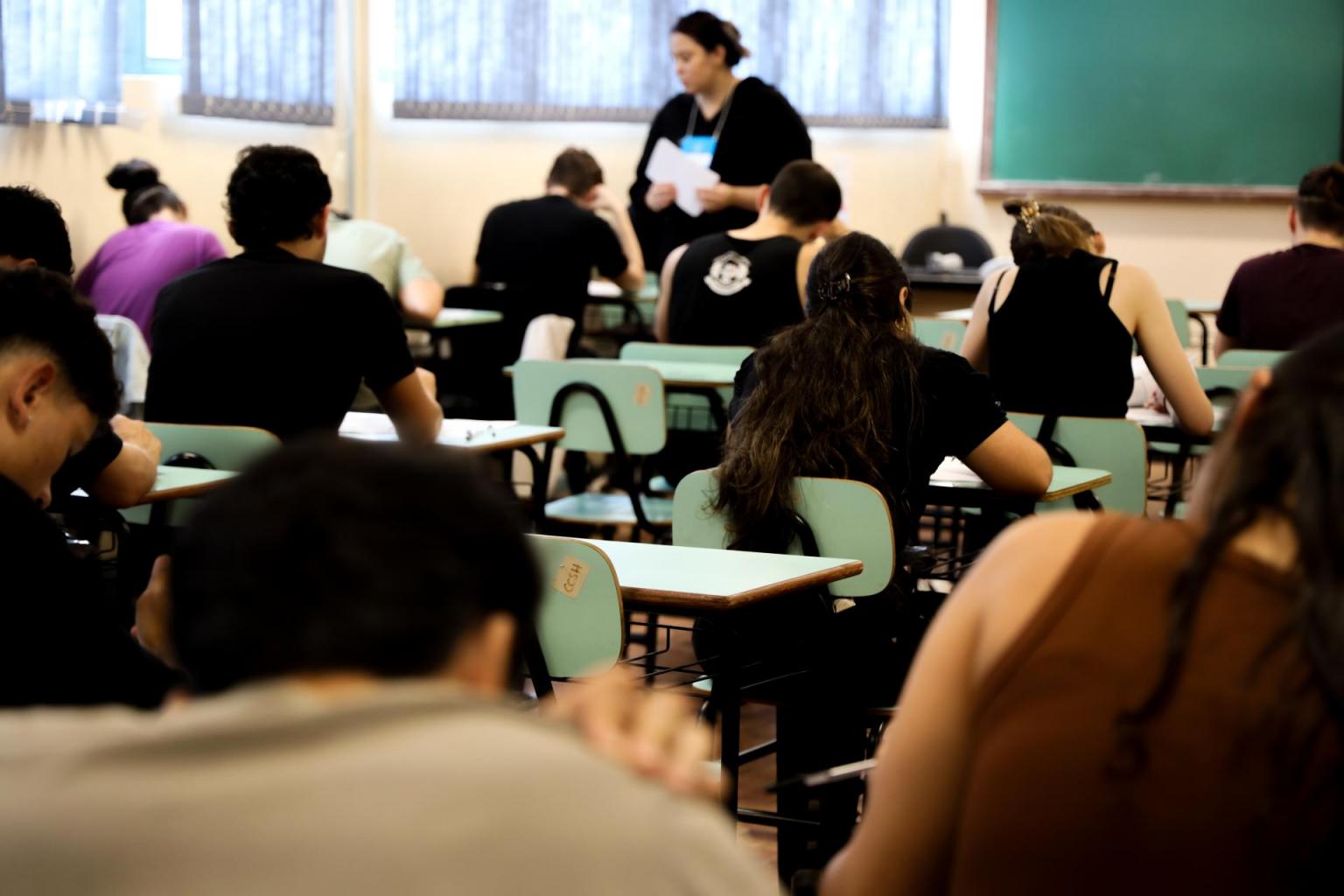 1º dia de provas do Vestibular (Foto: Paulo Baraúna)