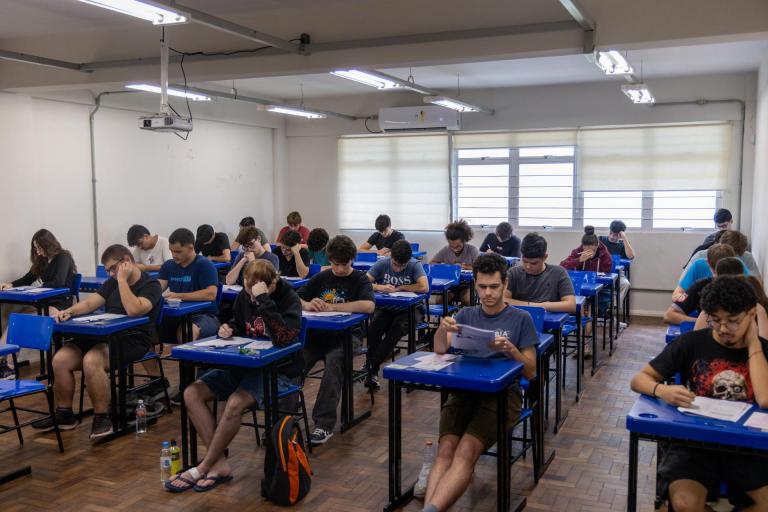 2º dia de provas do Vestibular (Foto: Felippe Richardt)