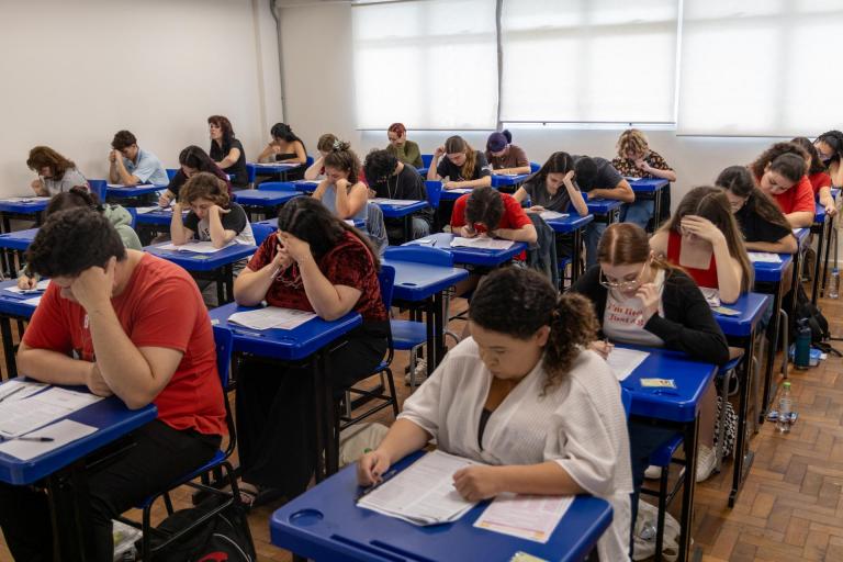 2º dia de provas do Vestibular (Foto: Felippe Richardt)