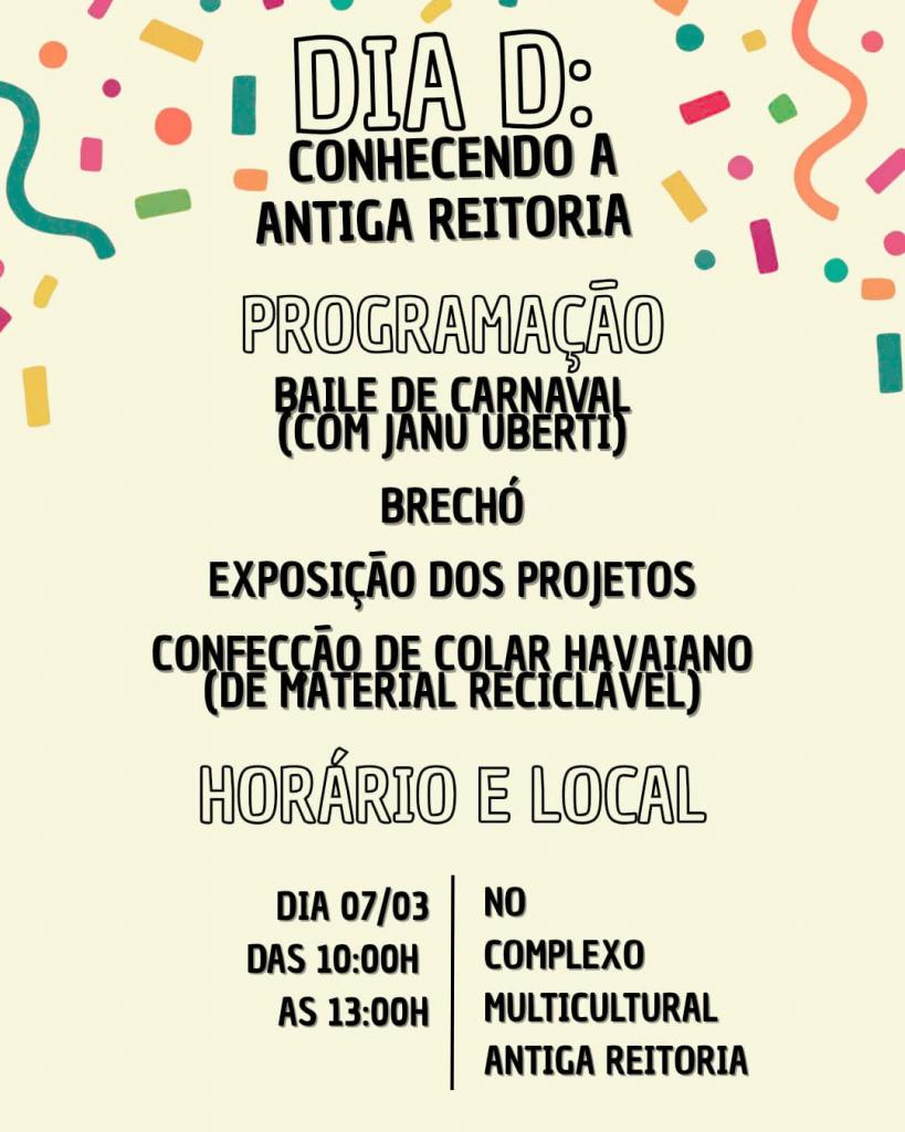 Cartaz de divulgação do evento.