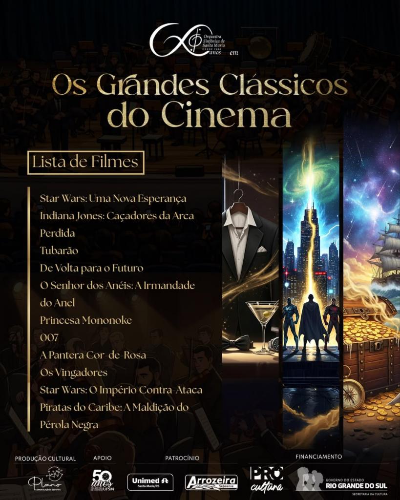 Cartaz de divulgação do espetáculo.