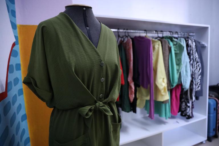 Moda circular na UFSM (Foto: Gabriele Mendes)