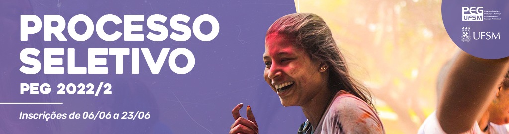 processo seletivo peg 2022.1 Inscrições de 06.06 a 23.06
