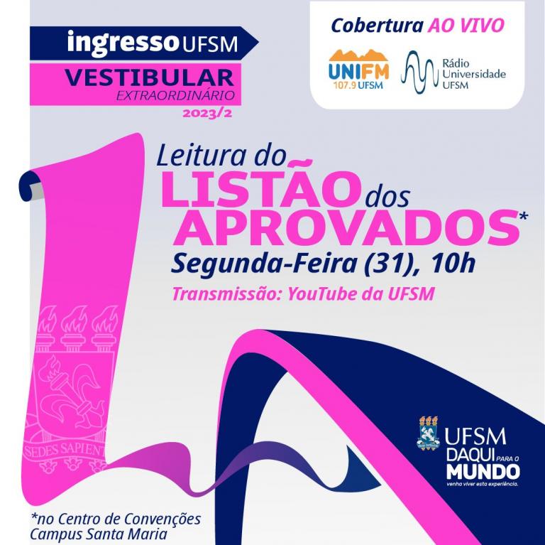 Inscrições no Vestibular Extraordinário UFSM 2023 seguem até 12/06 – SiSU