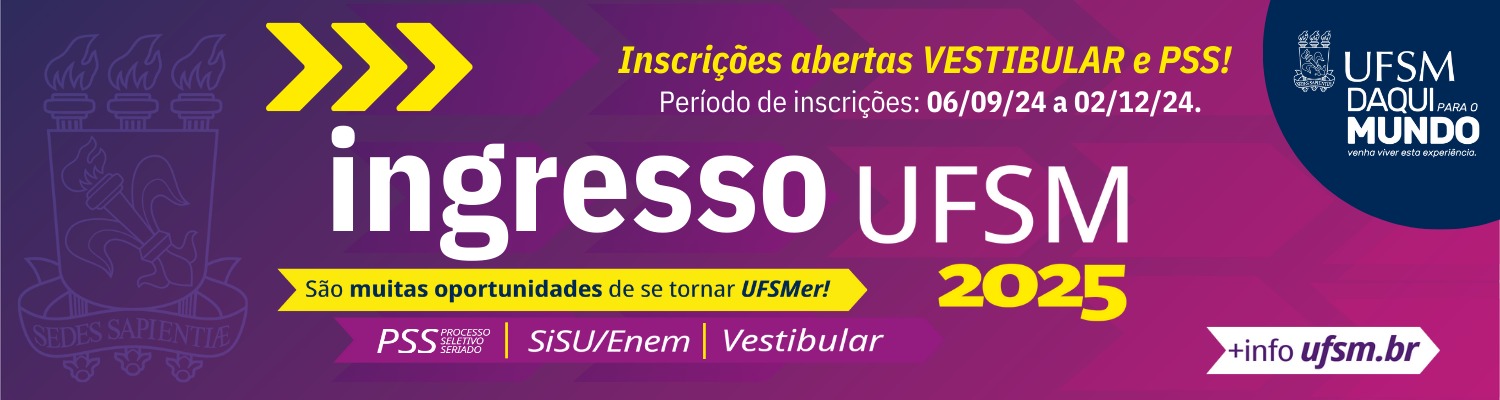 Ufsm Está Com Inscrições Abertas Para O Vestibular 2025 Até 5 12 Prograd