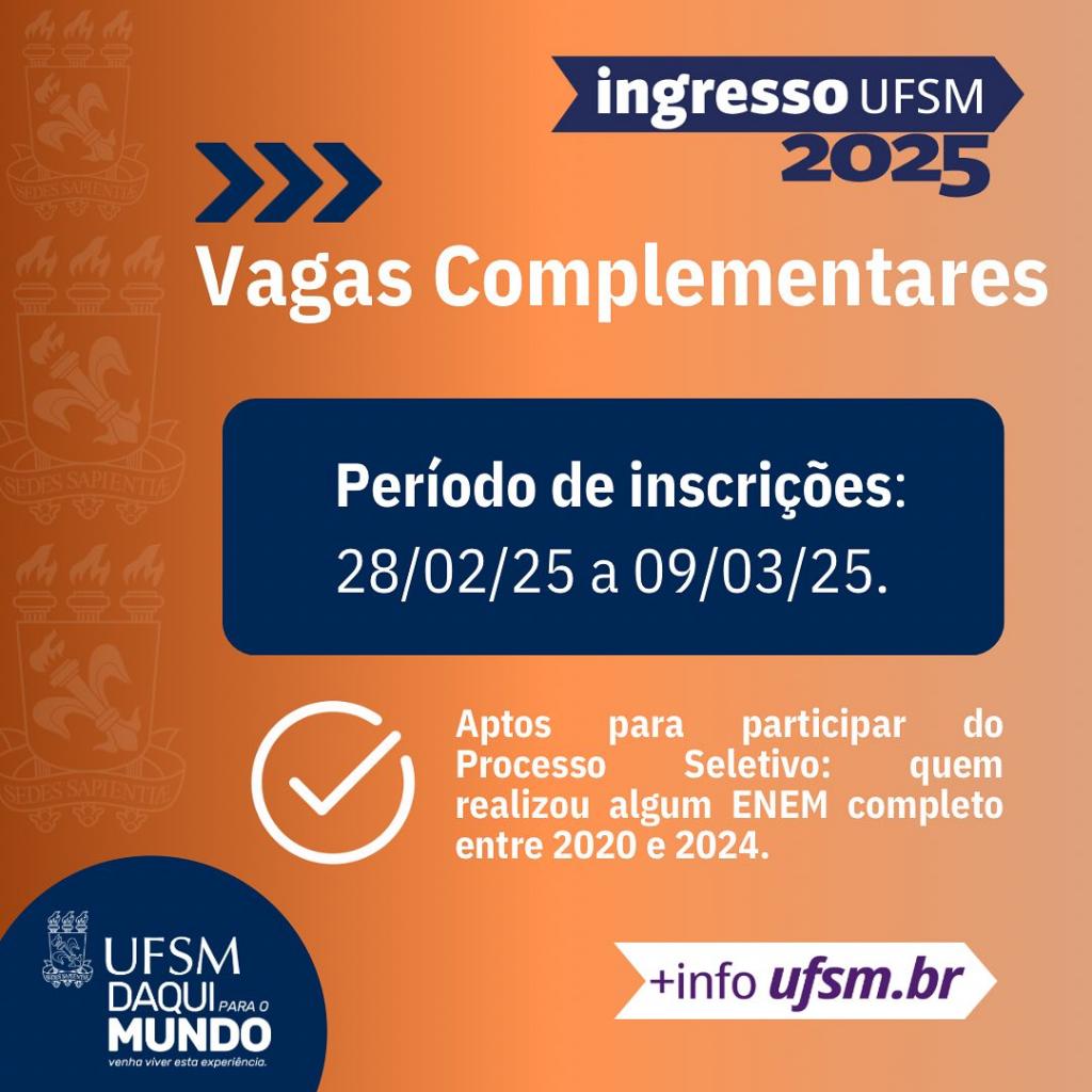 Ufsm Oferece 1 500 Vagas Em Cursos Presenciais De Graduação Para Quem