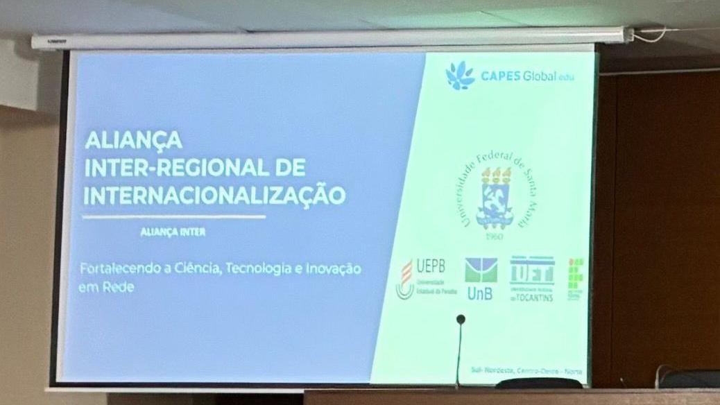 Apresentação da proposta coordenada pela UFSM projetada com o título: aliança inter-regional de internacionalização