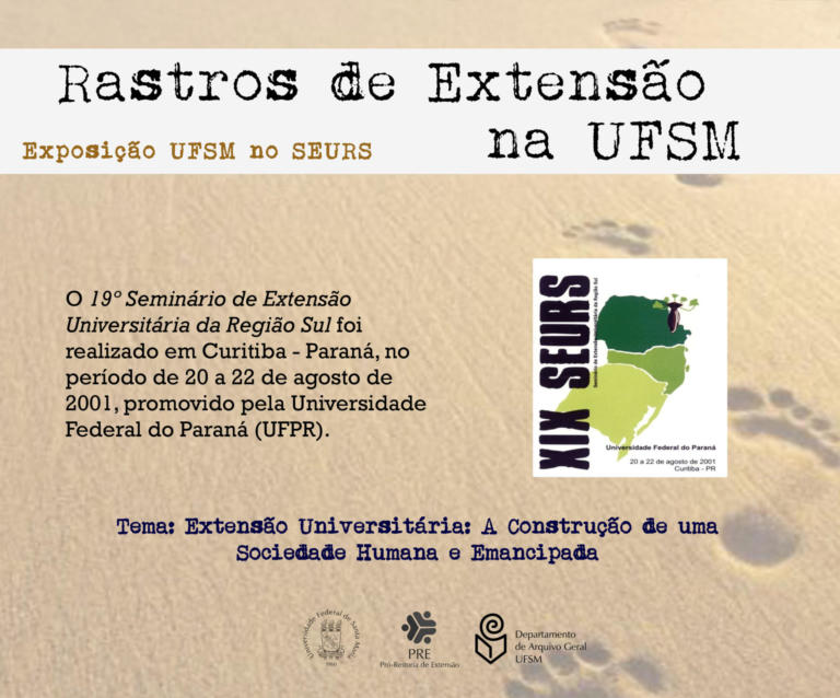 Exposição UFSM no Seminário de Extensão Universitária da Região Sul (SEURS)