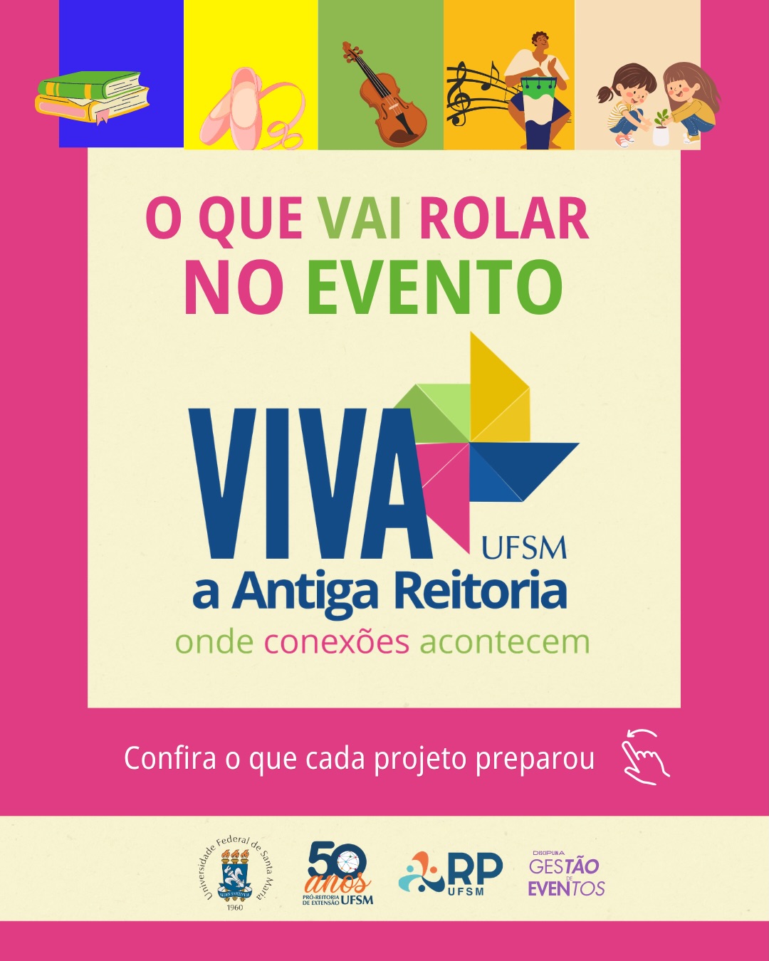 O que vai rolar no Viva Antiga Reitoria 👇No dia 12 de junho, nosso complexo multicultural ganha