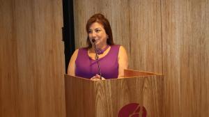 Martha Adaime, reitoria da UFSM, em sua fala durante o Pleno da Andifes