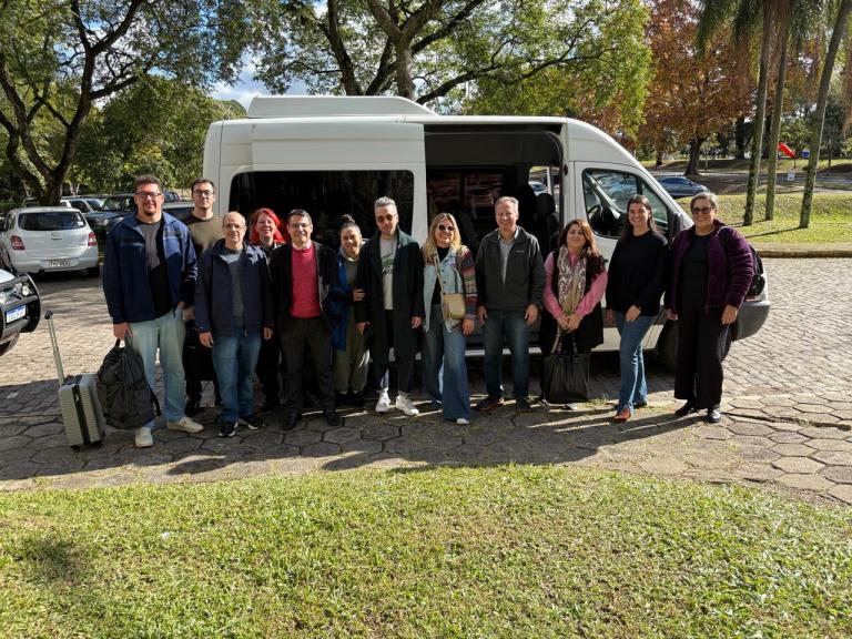 Equipe da Proplan saindo a caminho dos Campi de Palmeira e Frederico
