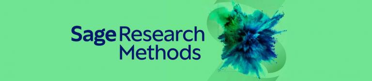 Banner verde, inscrição "Sage Research Methods"