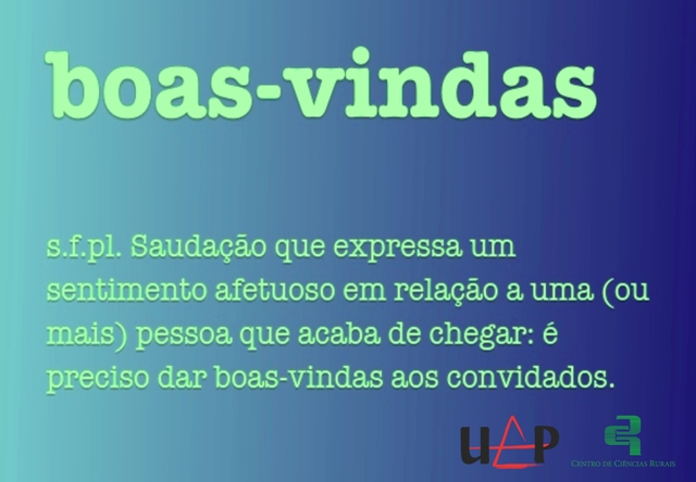 boas vindas uap