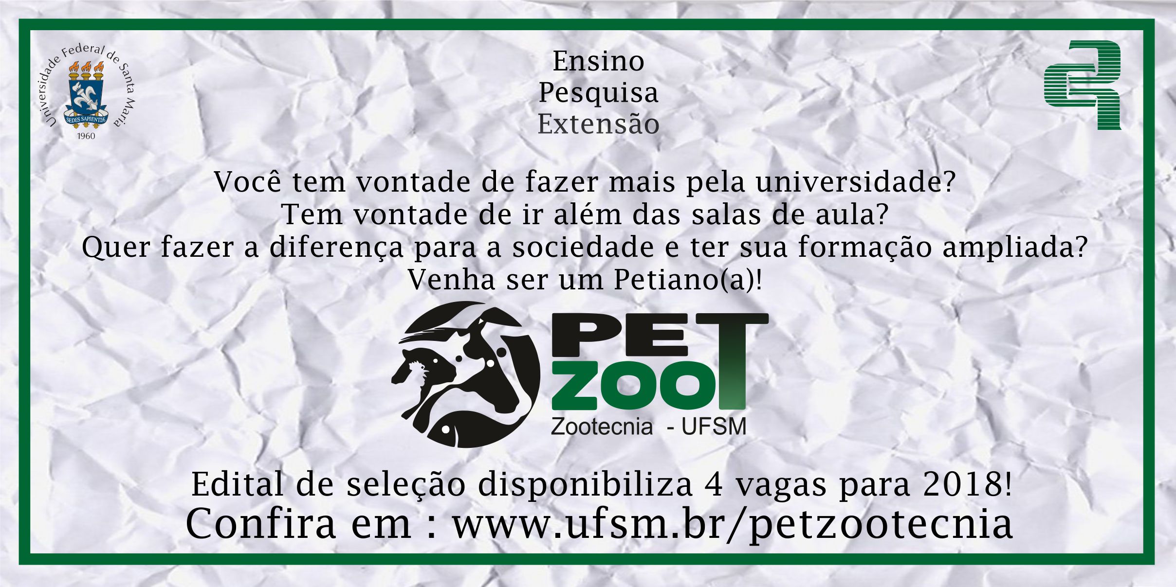 chamada 1 processo seltivo pet 2018