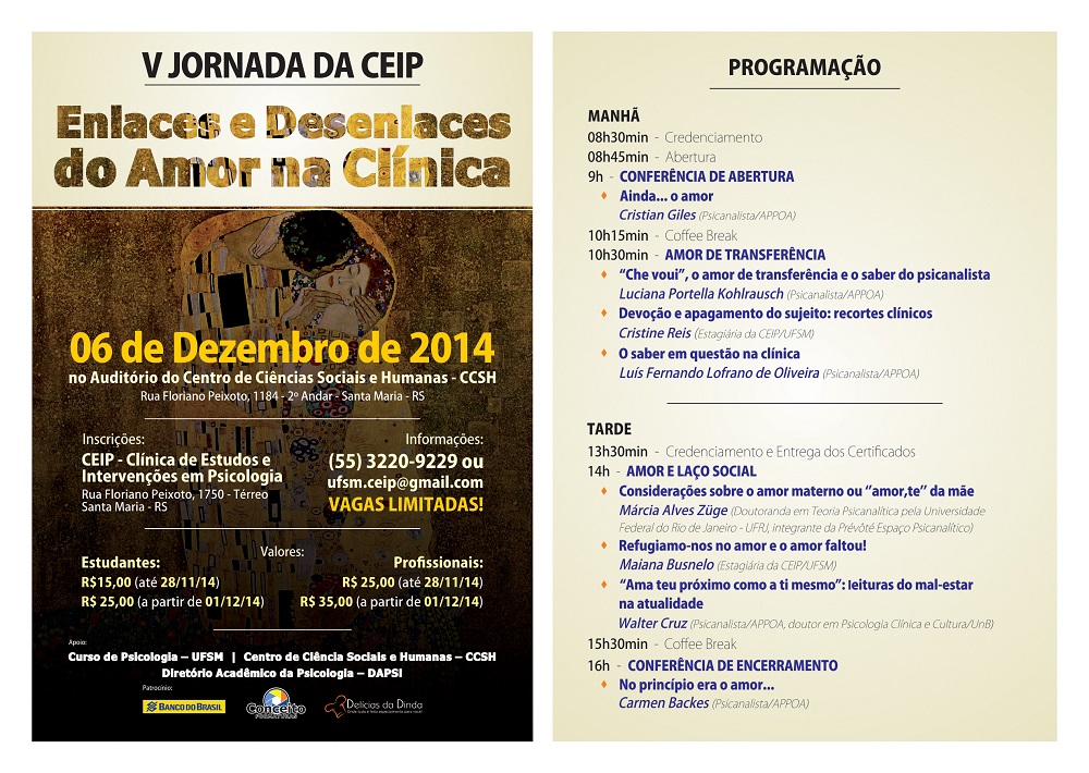 Programação V Jornada da CEIP