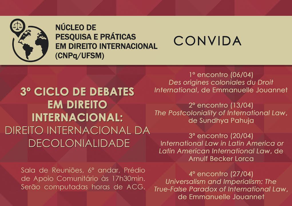3º ciclo de debates em direito internacional