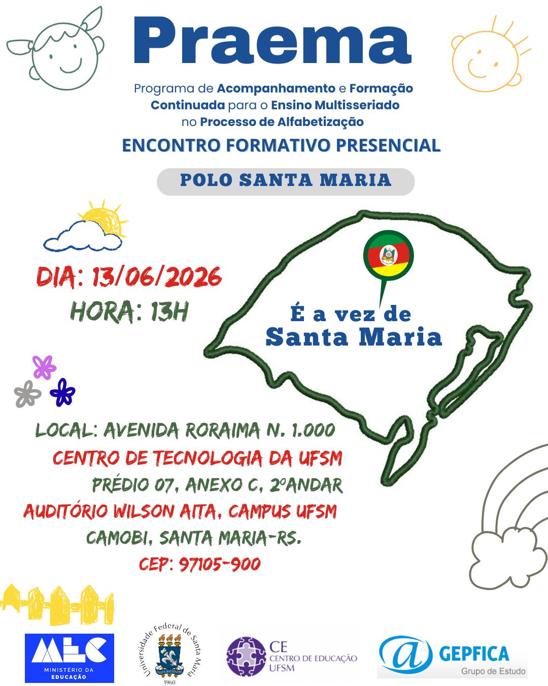 UFSM sediará primeiro Encontro Presencial de Formação Continuada de ...