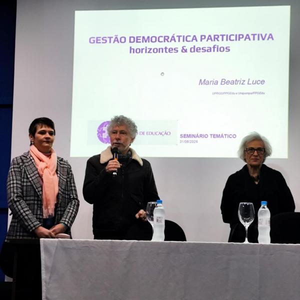Elena Mallmann, Ascísio Pereira e Maria Beatriz Luce