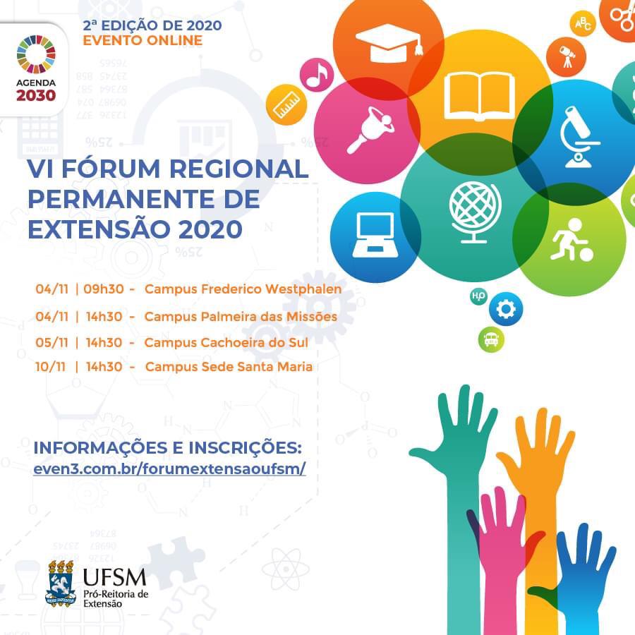 card de divulgação do IV Fórum de Extensão da UFSM