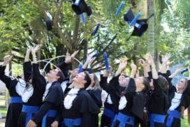 Formandos do Curso de Engenharia Florestal do CESNORS da UFSM.