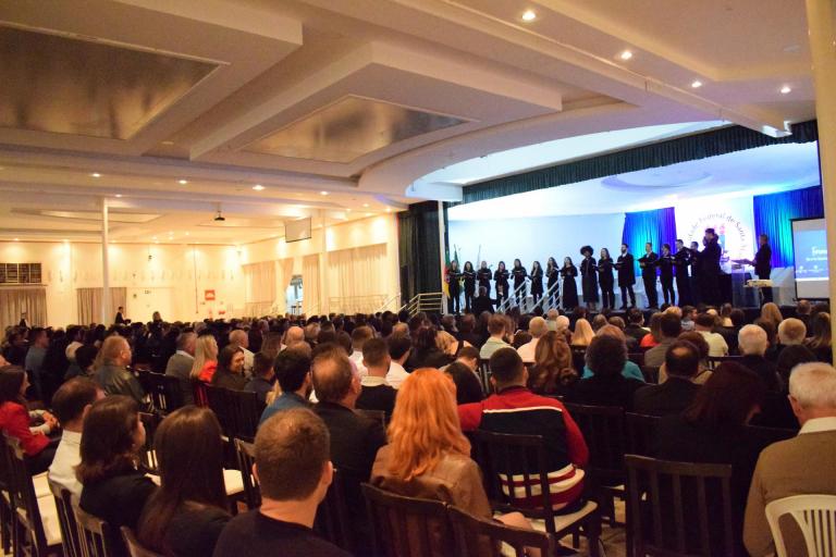 Coral e Coro de Câmara da UFSMSM participam da Colação de Grau Integrada dos Cursos de Graduação do Campus da UFSMFW (2)