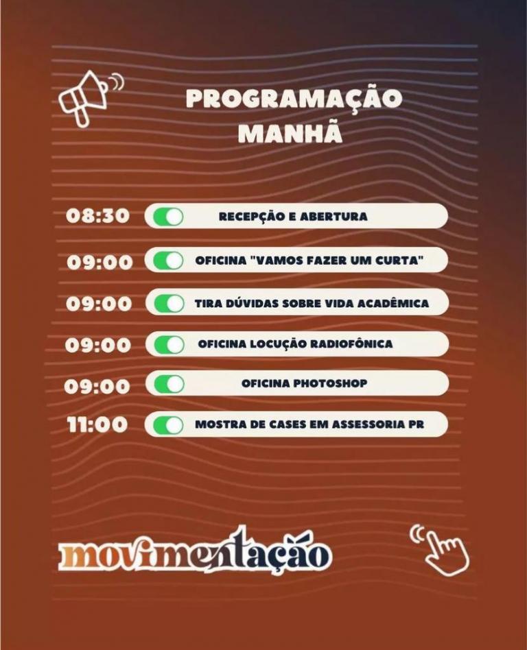 Mov programação manhã