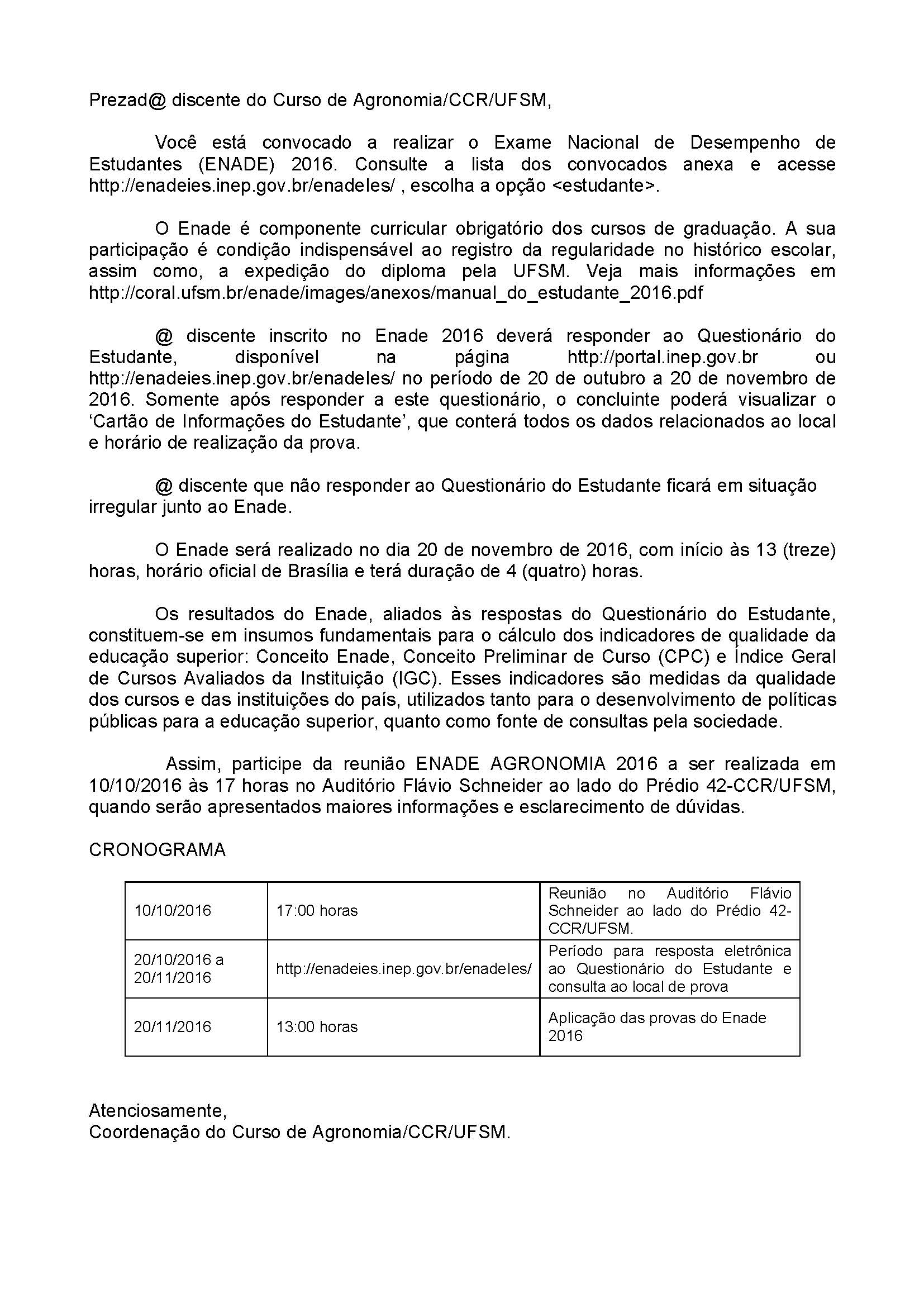 ENADE2016 textoAosAlunos