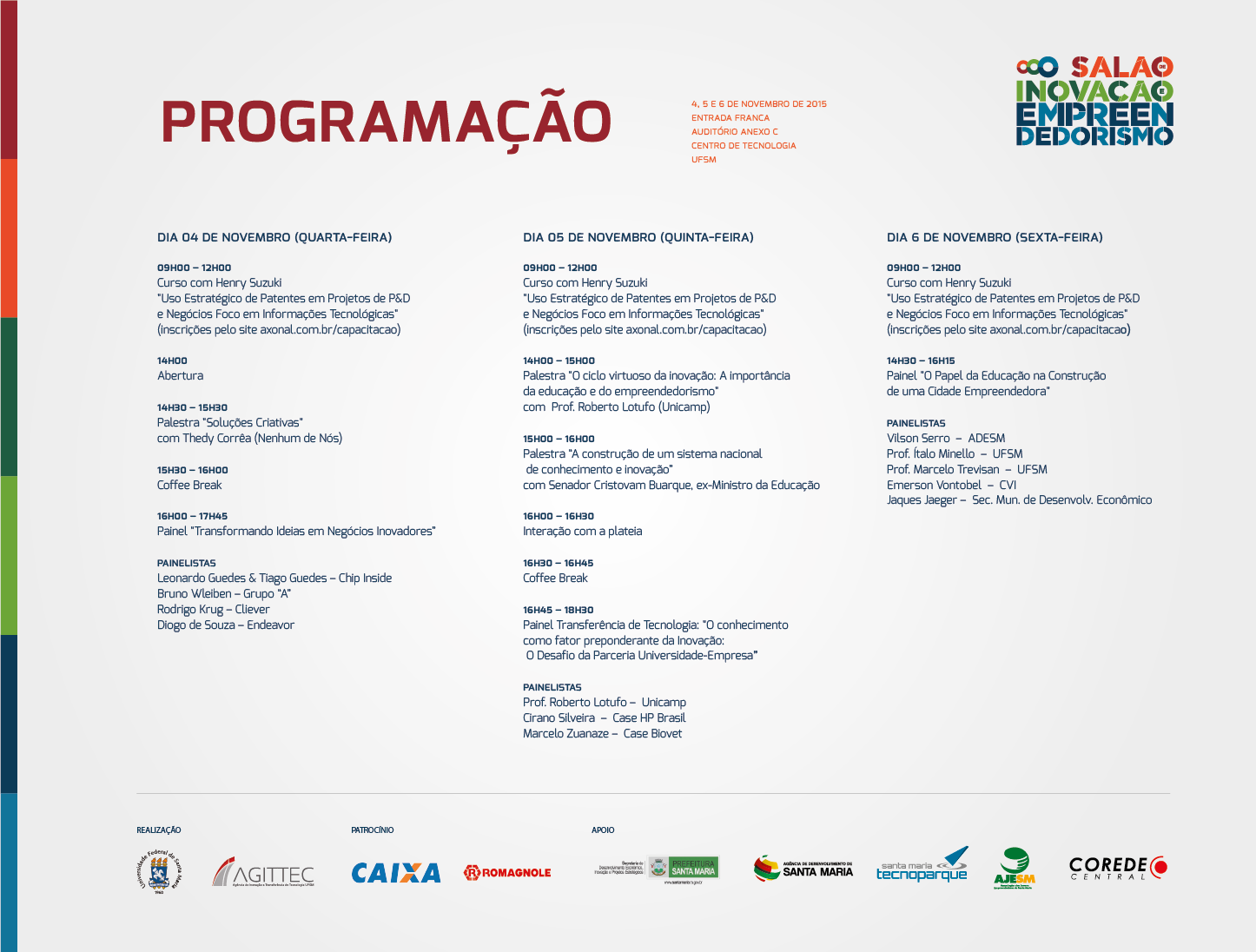 programacao salao