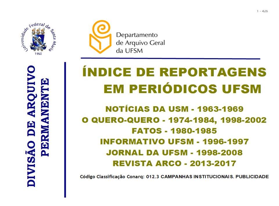 Capa indice peridicos UFSM
