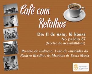 Convite 1 ano Projeto Retalhos