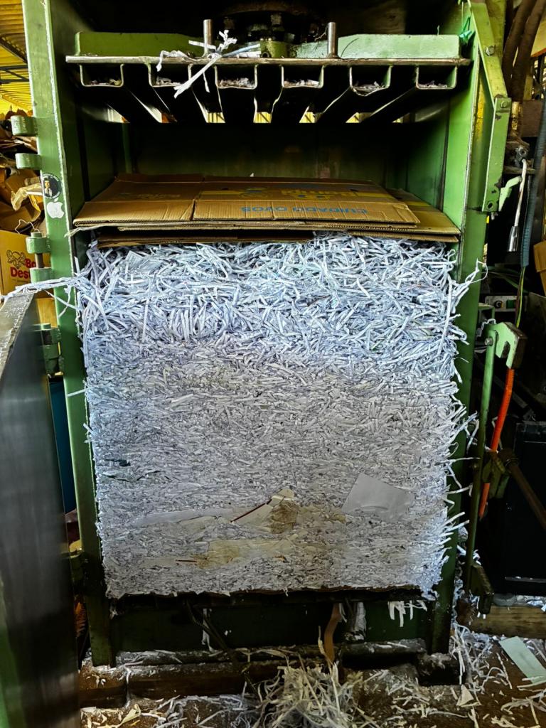 Fardo após a reciclagem