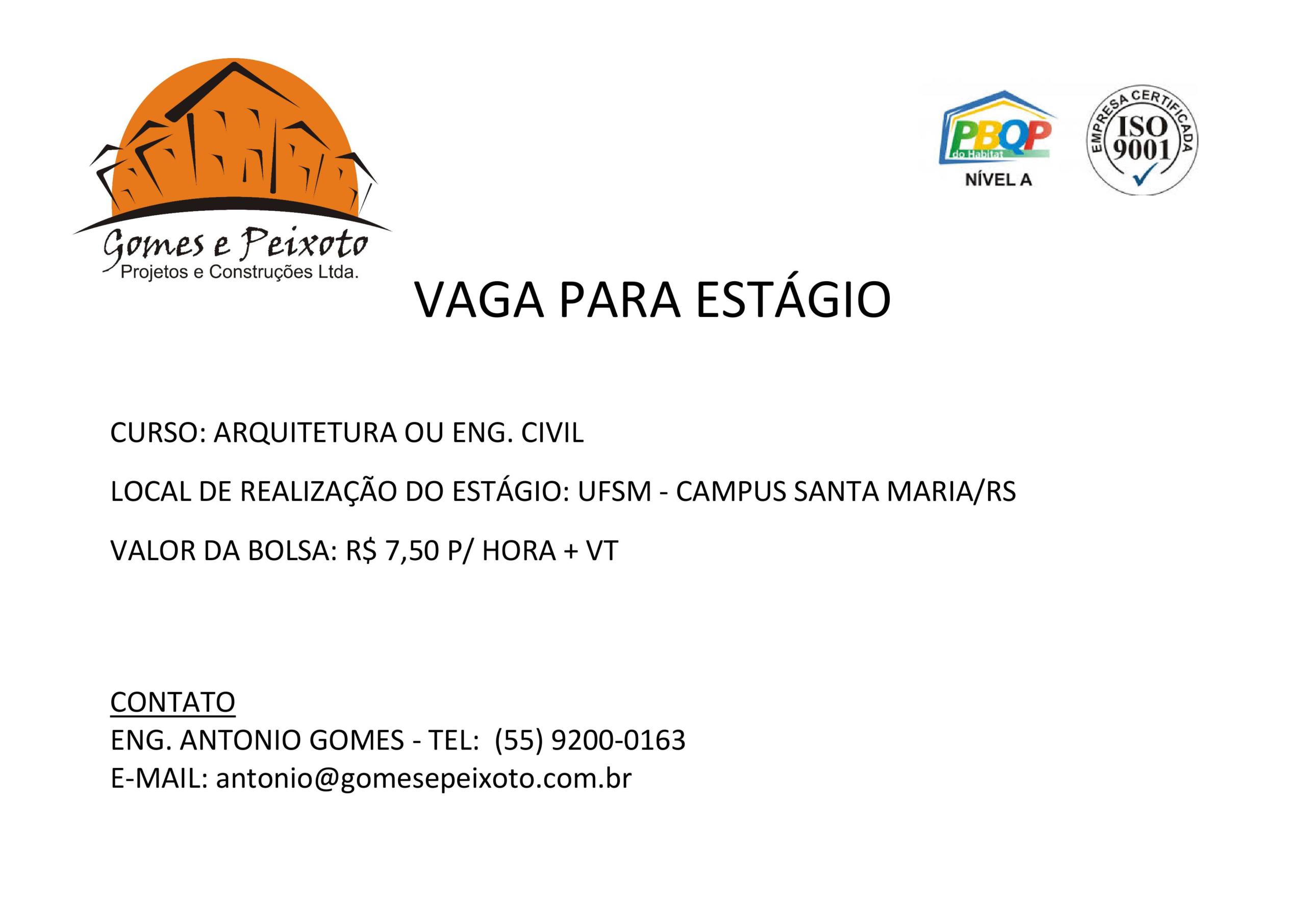 estagio gomes e peixoto