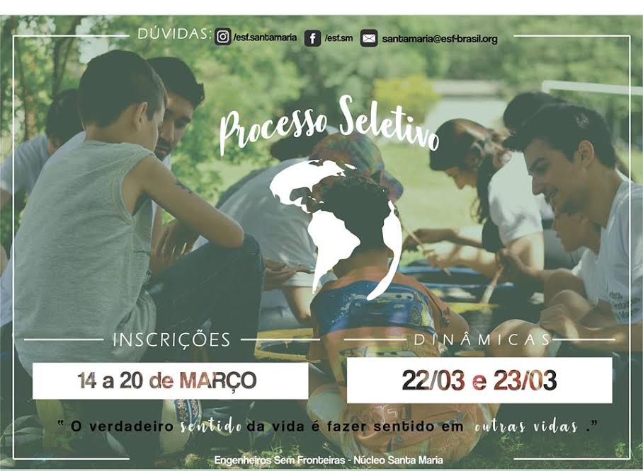 processo seletivo engenheiros sem fronteiras