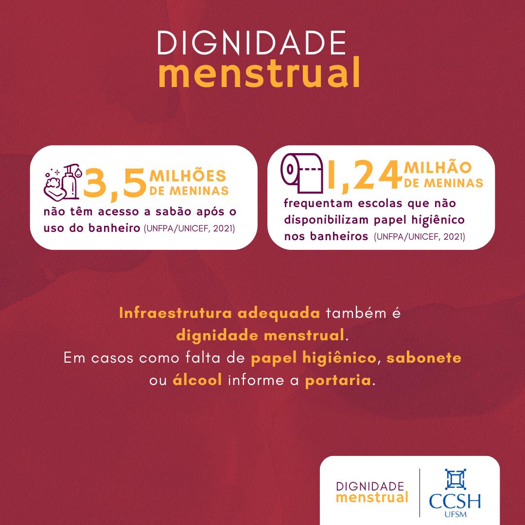 Participe da Campanha Dignidade Menstrual – Relações Internacionais