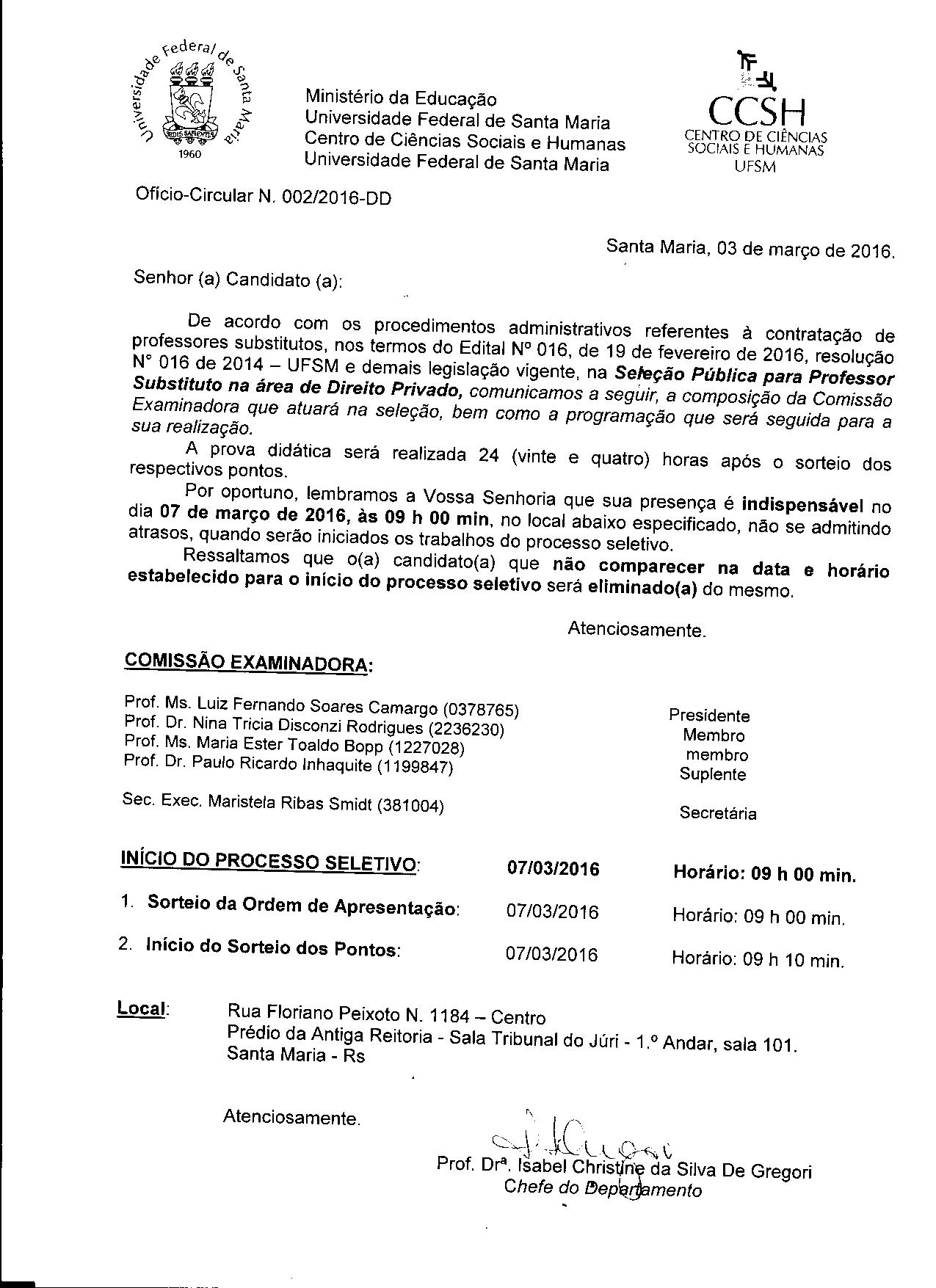 Circular Candidatos Direito Privado