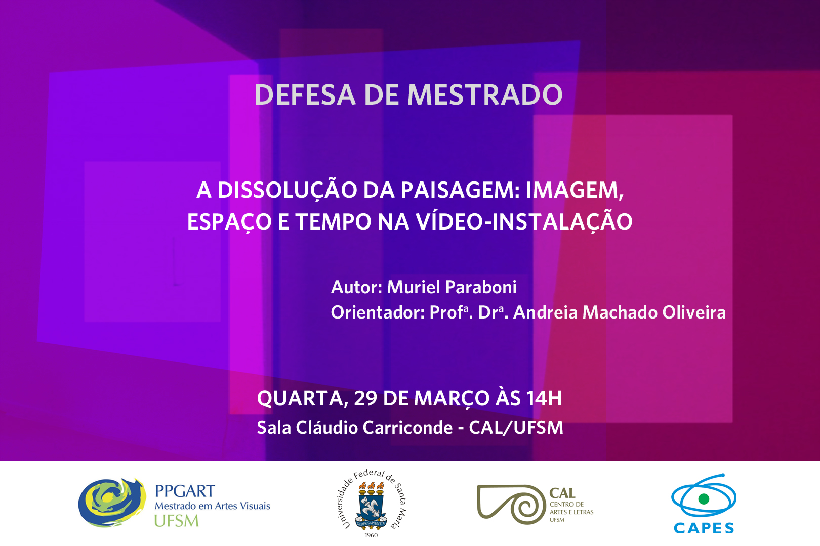 Muriel Paraboni Convite Defesa Mestrado