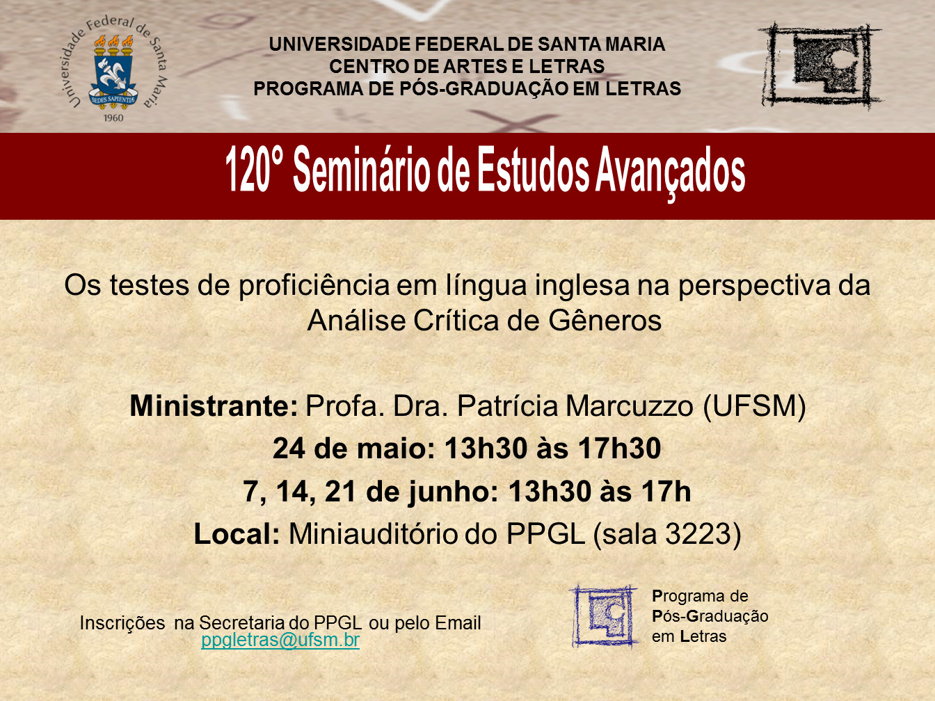 120 Seminário de Estudos Avançados