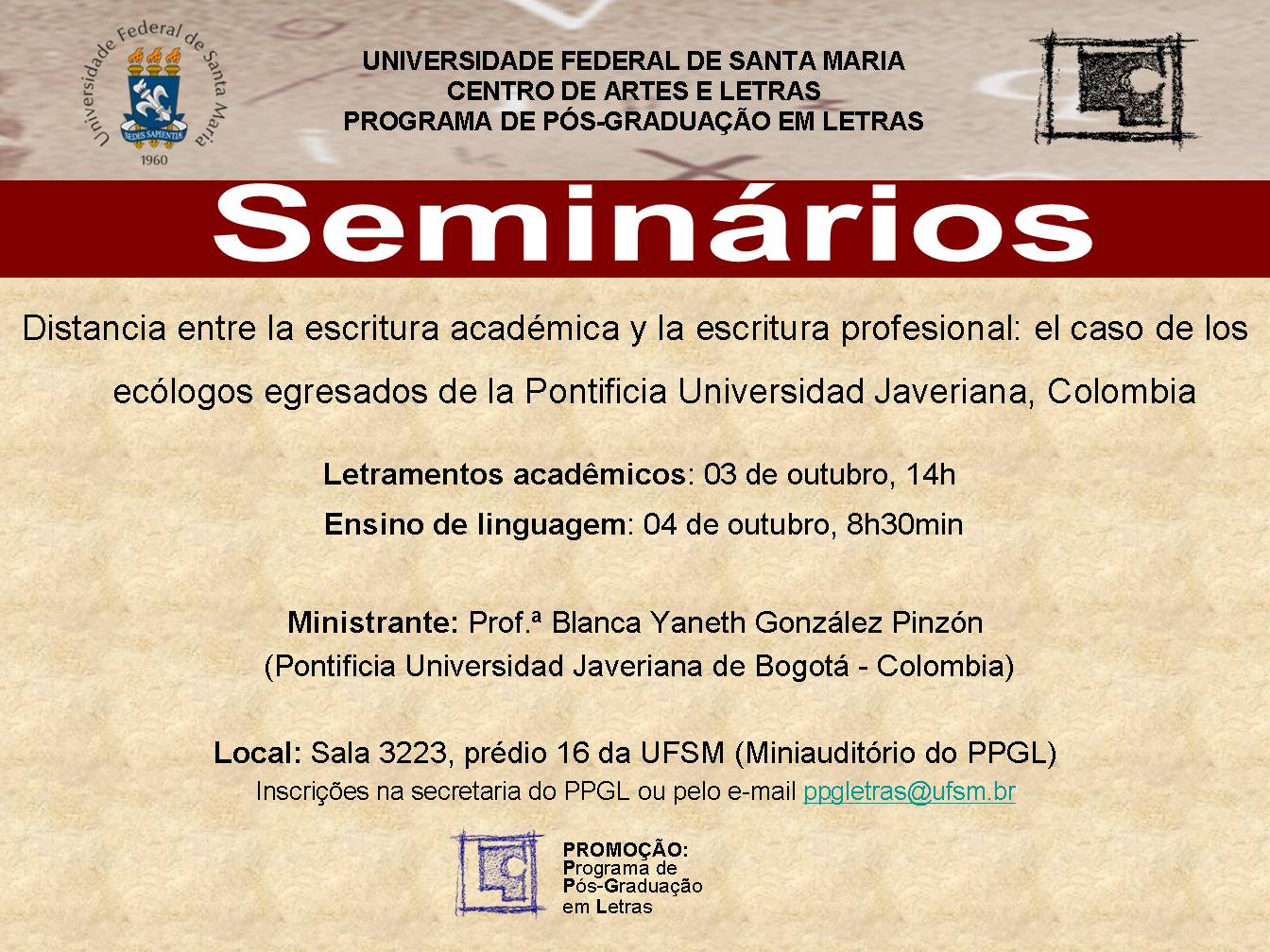 Cartaz - Seminário Blanca