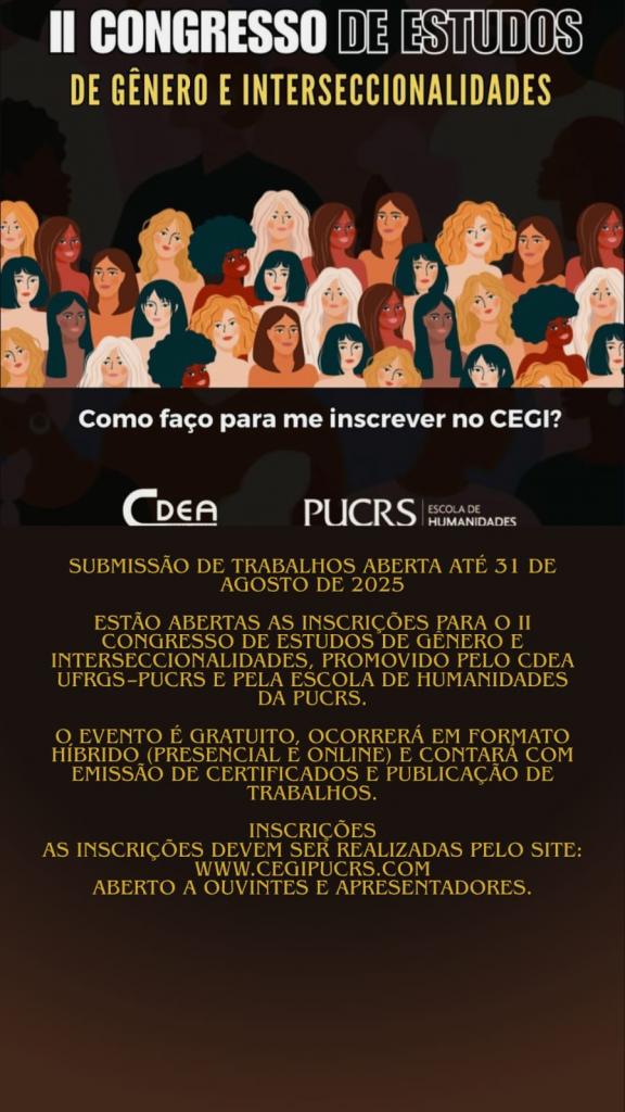 II Congresso de Estudos de Gênero e Interseccionalidades