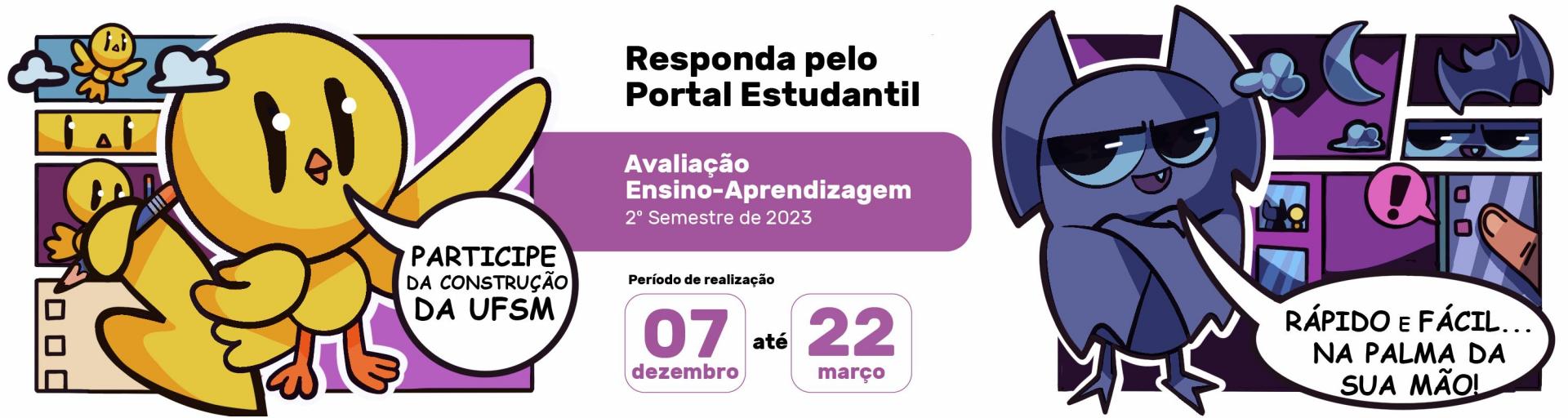 Avaliação ensino-aprendizagem referente ao segundo semestre de 2023