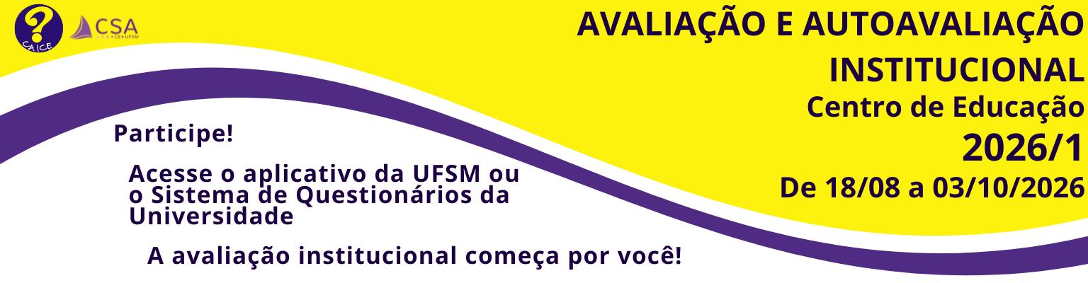 AVALIAÇÃO E AUTOAVALIAÇÃO INSTITUCIONAL CE 2026 - bANNER SITE