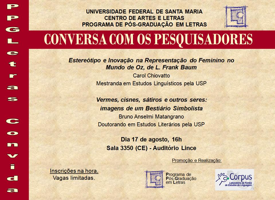 conversa com pesquisador
